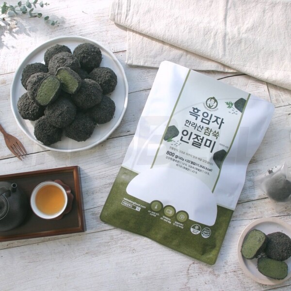 STAR PLANET SHOP,[한정수량 30% 행사] 조해주 명인 정가네 흑임자 한라산 참쑥 인절미 흑임자 떡