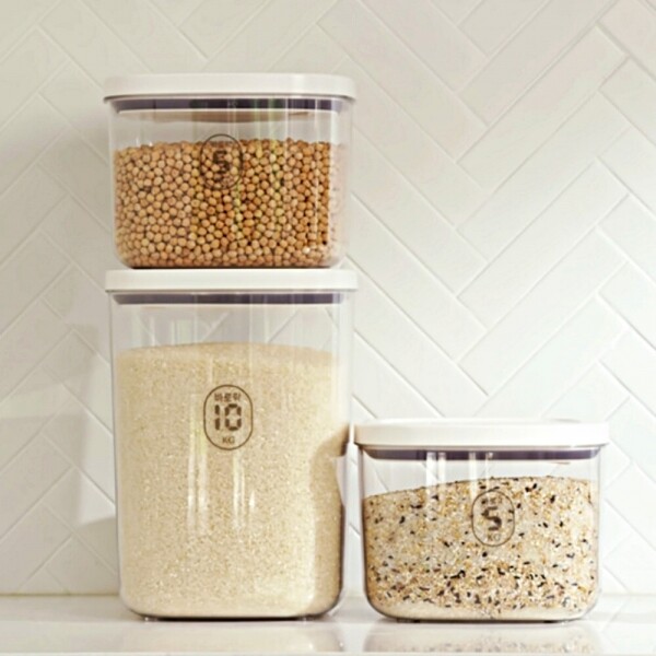 STAR PLANET SHOP,[원터치] 독일 코겔 진공 쌀통 바로락 5kg 10kg 쌀독 쌀보관통 쌀항아리 밀폐 쌀보관함