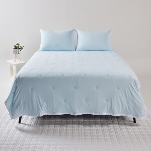 코코리찌 눈꽃 냉감이불 여름이불 세트 (차렵이불+패드+베개커버)