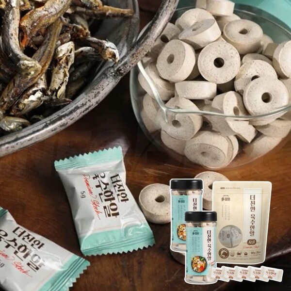 STAR PLANET SHOP,[국내산] 다담은 더진한 육수한알 코인육수 1세트 조미료 동전육수 다시팩