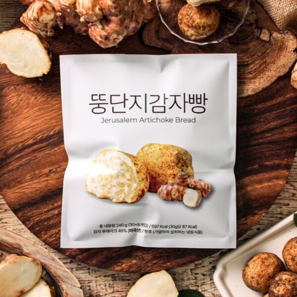 STAR PLANET SHOP,김성식 뚱딴지 마을 뚱단지 감자빵 이눌린 국내산 돼지감자 반죽 구운 담백한 감자 앙금 빵