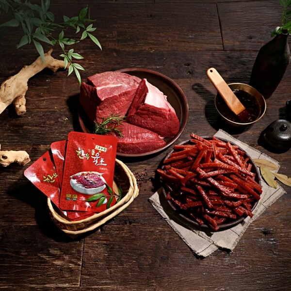 STAR PLANET SHOP,[국내산] 1등급 수제 한우 육포 프리미엄 명품 소고기 비법 육포 우가네