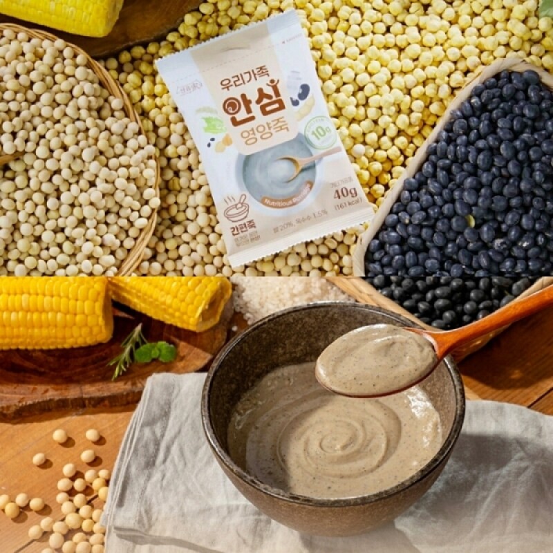 [고단백] 이종숙 선유가 우리가족 안심 영양죽 병아리콩 대두 저당 간편죽 영양죽