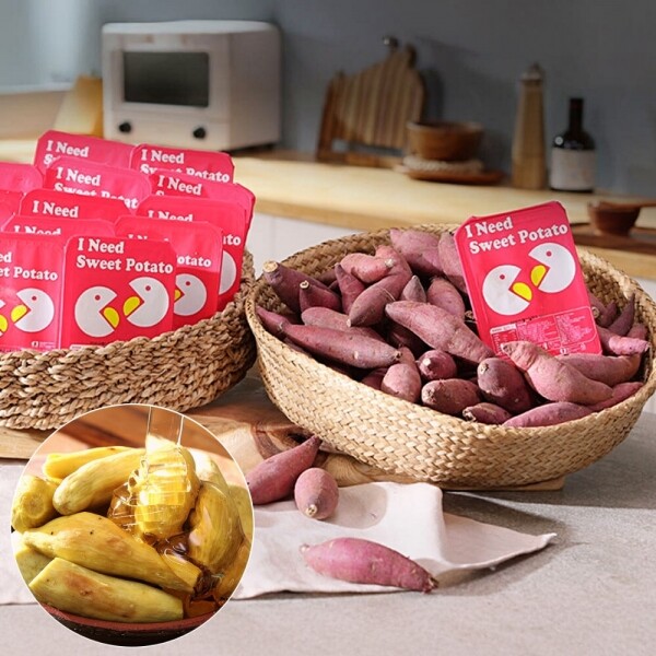 STAR PLANET SHOP,[껍질없는] 한입쏙 한입 꿀고구마 밤 호박고구마 간편 구운 꿀 고구마