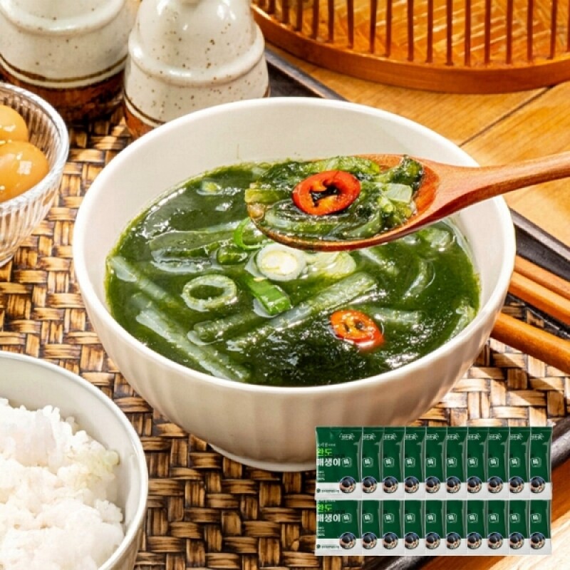 [완도산] 싱싱두툼 오세경 어부 완도 매생이 톡 세척 매생이 블럭 20팩