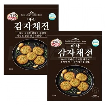 오늘은 맛있게 바삭 감자채전 국내산 강원도 생 감자 전 부침개 밀키트 간편 조리 냉동전
