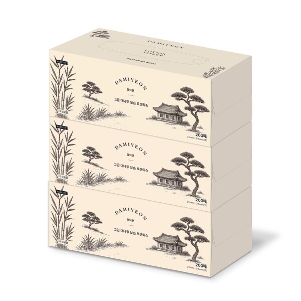STAR PLANET SHOP,담이연 고급 대나무 보습 로션티슈 200매 x 3개(번들패키지)