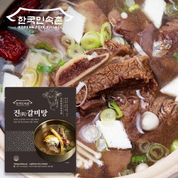 [한국민속촌] 국내산 소갈비로 만든 진갈비탕 700g x 3팩